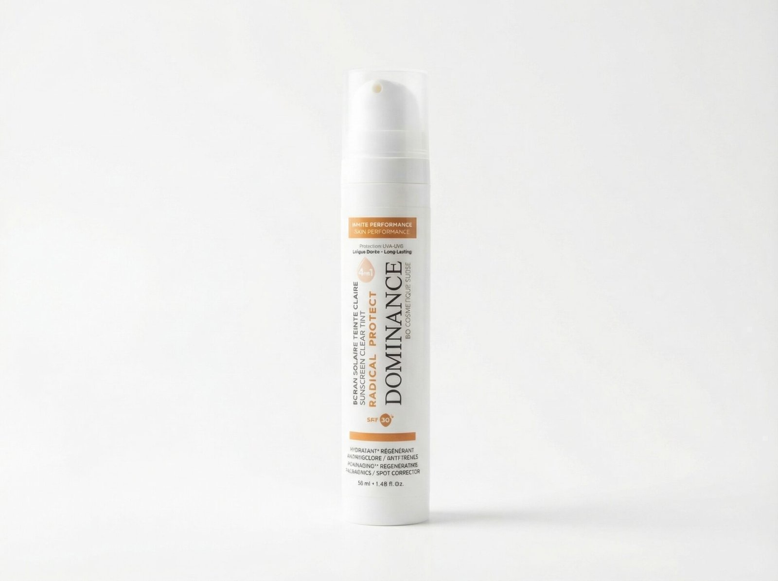 Crème Solaire SPF 50+ Teintée- DOMINANCE – Protection & Éclat